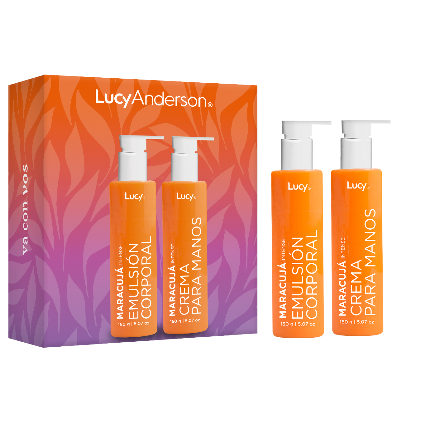 LUCY ANDERSON SET CREMA MANOS MARACUJA INTENSE Y EMULSION